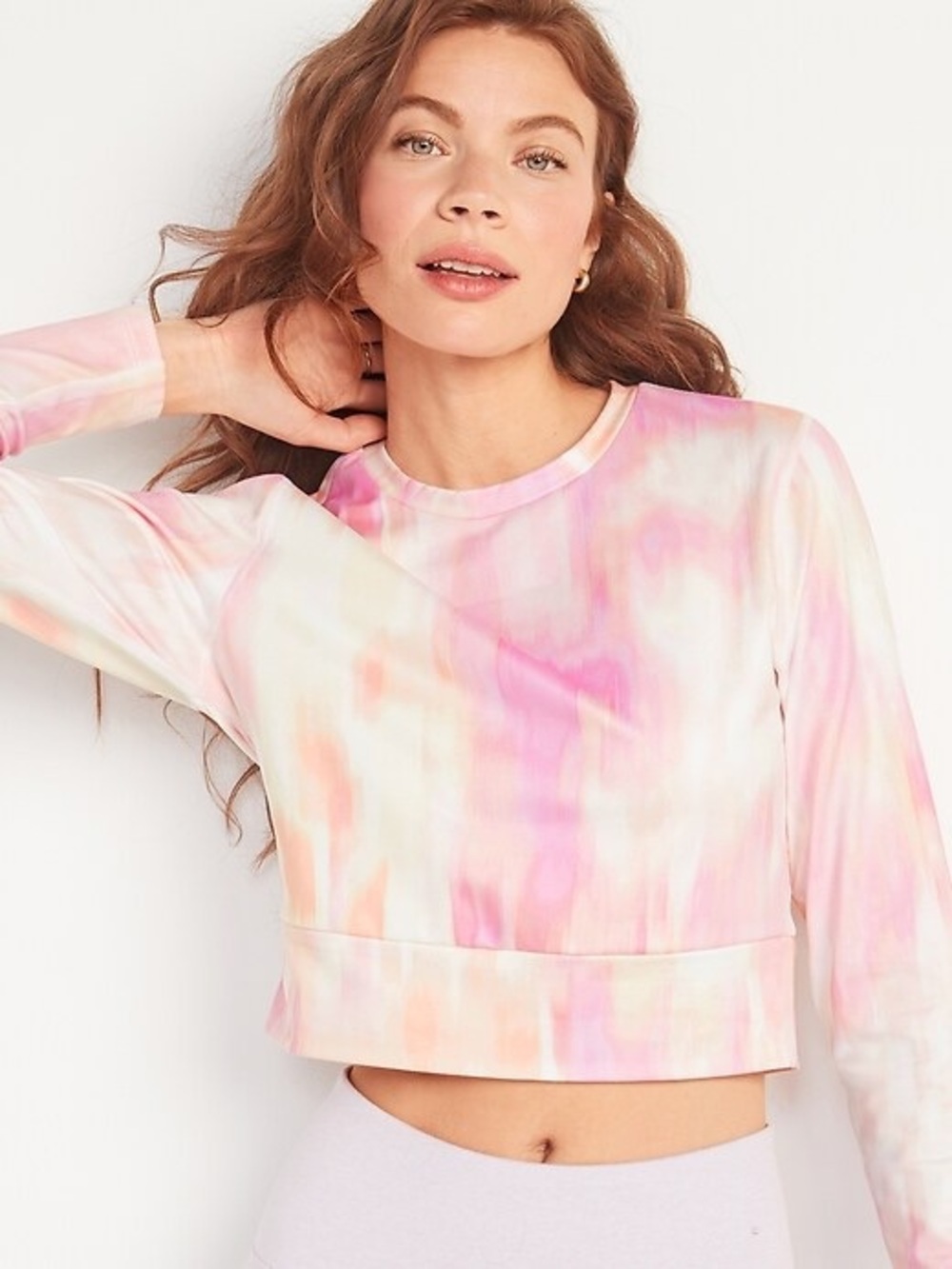 NWT Old Navy CozeCore Long Sleeve Crop Tee